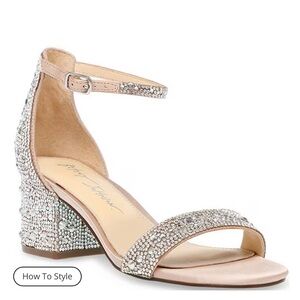 Betzy Johnson Rhinestone heels